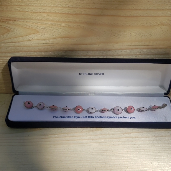 Pink Guardian Eye Bracelet Sterling silver - Picture 2 of 3
